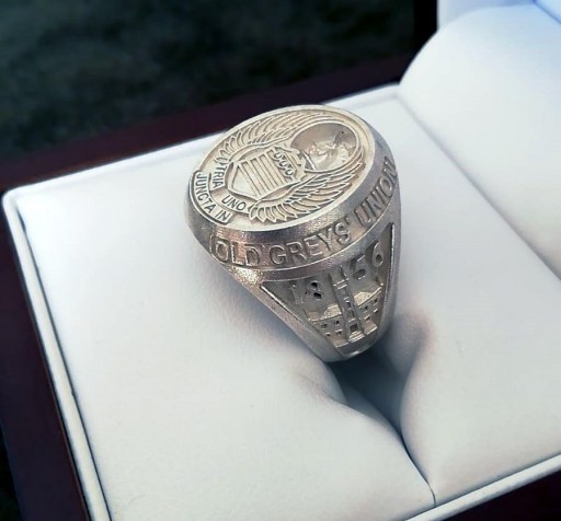 Old Greys' Union White Gold Ring